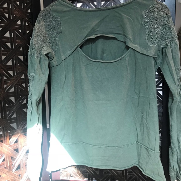 Free People Mesh Accent Pullover - Picture 2 of 4